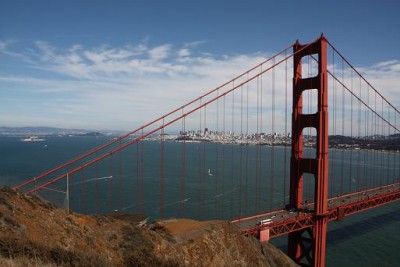Golden Gate, San Fransisco en Alcatraz in 1 shot