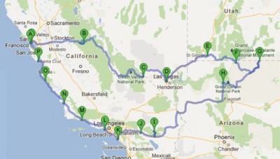 voorlopige route