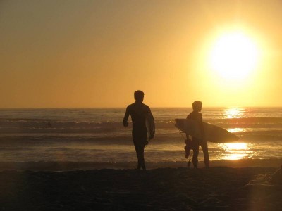Sunset surf @ Ocean Beach