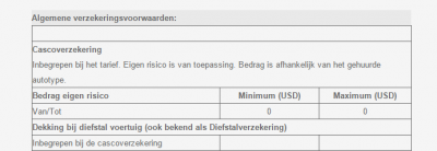 Dit staat gewoon op de Expedia site.